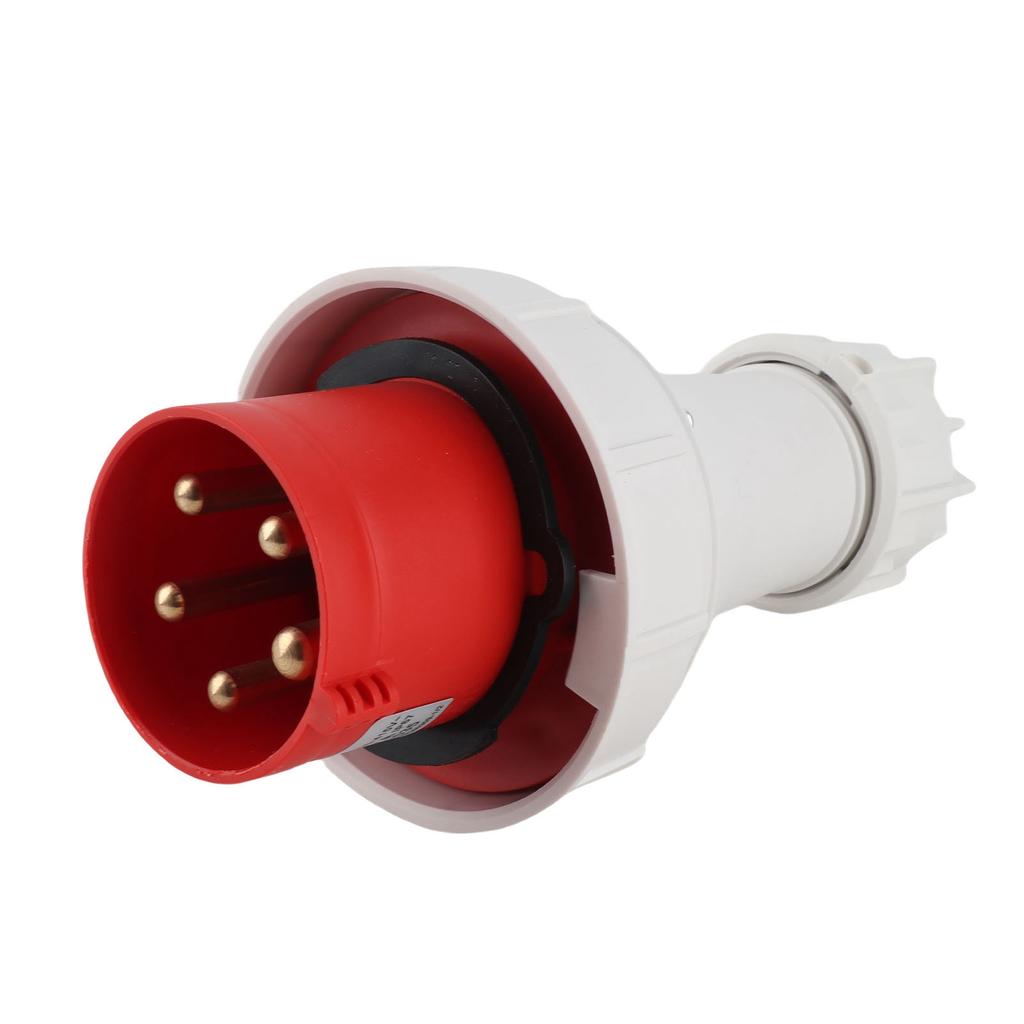 Industrial Socket CEE Aviation Connector IP67 Proof 5PIN 63A 220‑415V Red for Outdoor