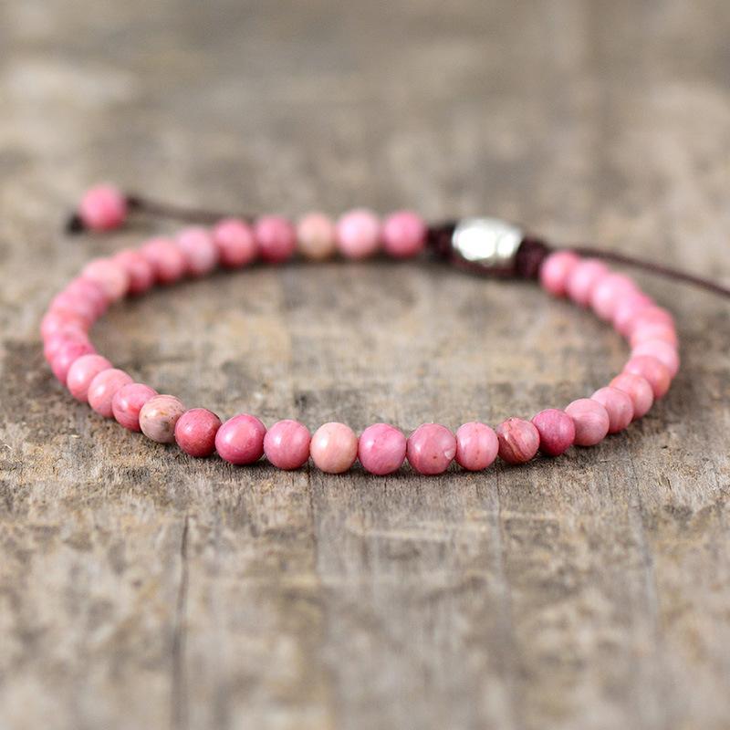 Pánský a dámský náramek BLINGBAY Nový nastavitelný náramek z přírodního kamene z přírodního kamene Pár šperků Módní šperk Dárek