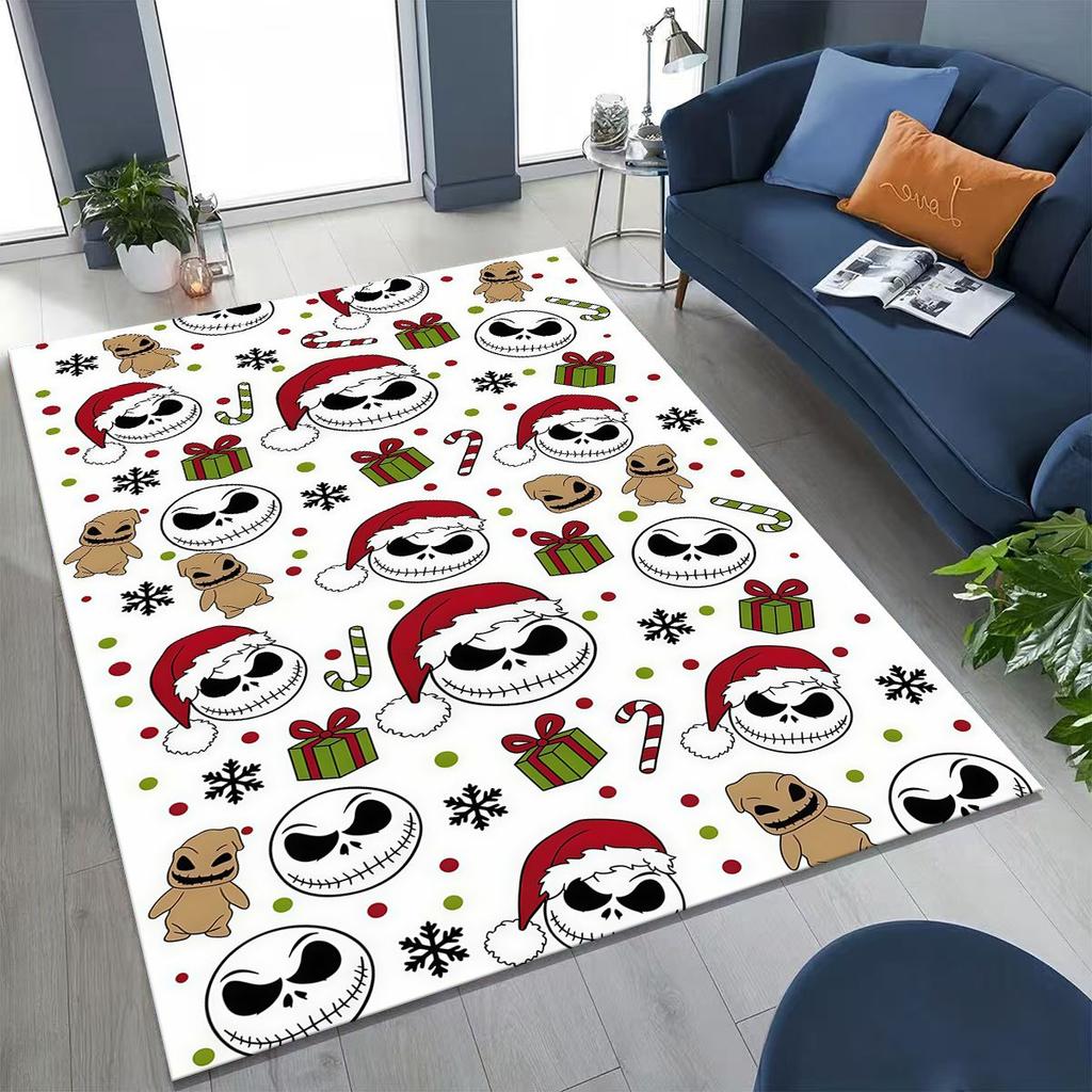 2026 New The Nightmare Before Christmas Jack Cartoo Rug for Bedroom Living Room Sofa Home Doormat Decor, Kid Non-slip Floor Mat
