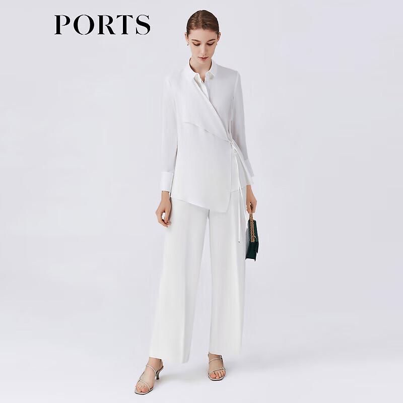 PORTS Women's Elegant Spring White Blouse