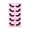 Natural Self-Adhesive False Eyelashes - 5 Pairs of Thick, Long, Individual Lashes for Beauty Makeup