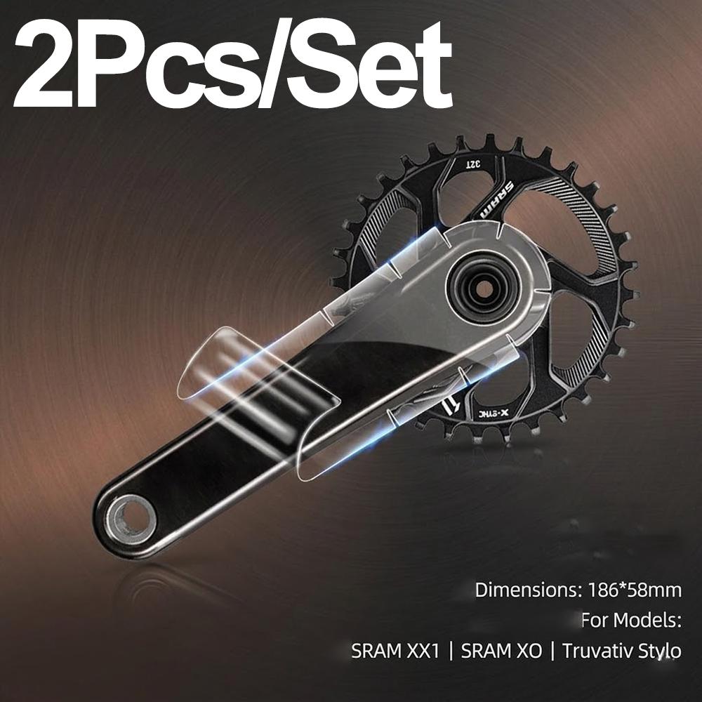 Invisible Bicycle Crank Protection Sticker Anti Collision Film Cycling MTB Transparent Wrap Wear Resistant