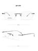 Danyang Ultralight Rimless Titanium Prescription Glasses - Slimming, Versatile Fashion for Men & Women