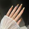Cat's Eye Wearing Nail Pure Hand-made Nail Piece Fake Nail Wearing Nail Piece Advanced Sense Thin Dog Long
