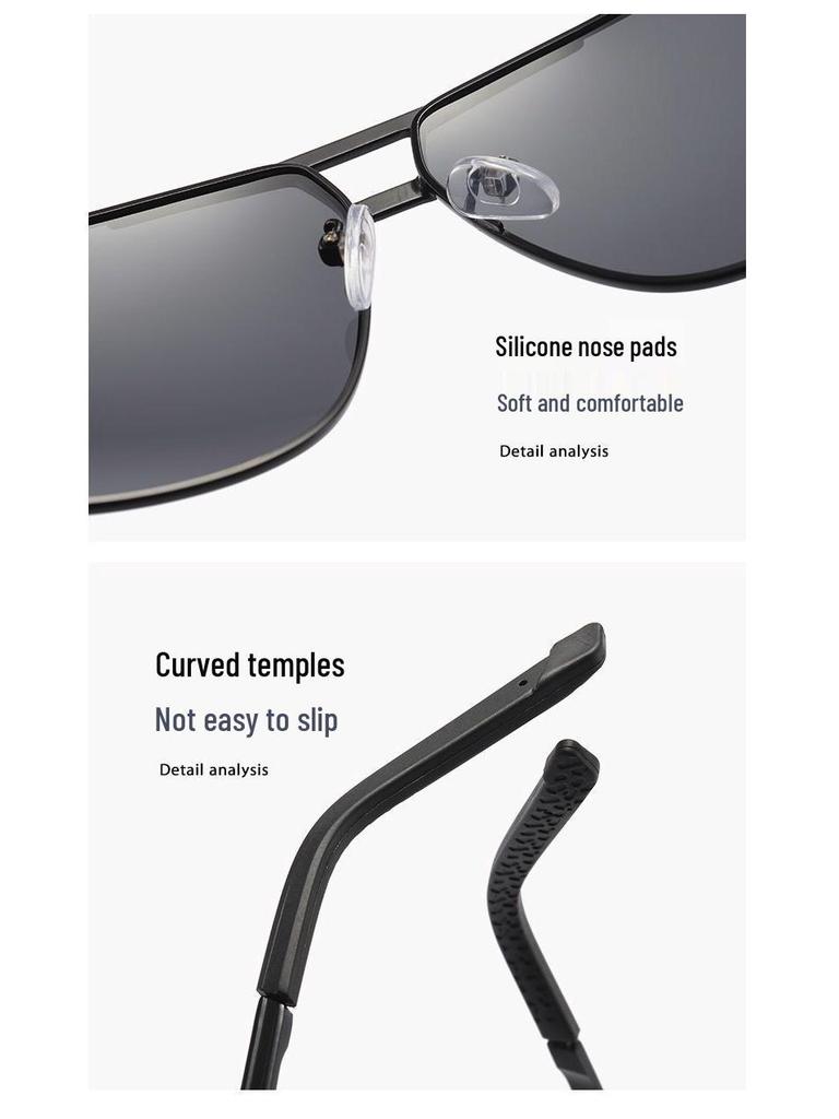 Day-Night Polarized Photochromic Sunglasses: Anti-Glare, HD Vision for Fishing & Driving