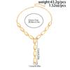 Bohemia Irregular Metal Hollow Square Pendant Necklace For Women Stackable Imitation Pearl Choker