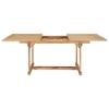 VidaXL Table de jardin extensible 150-200x100x75 cm Teck solide