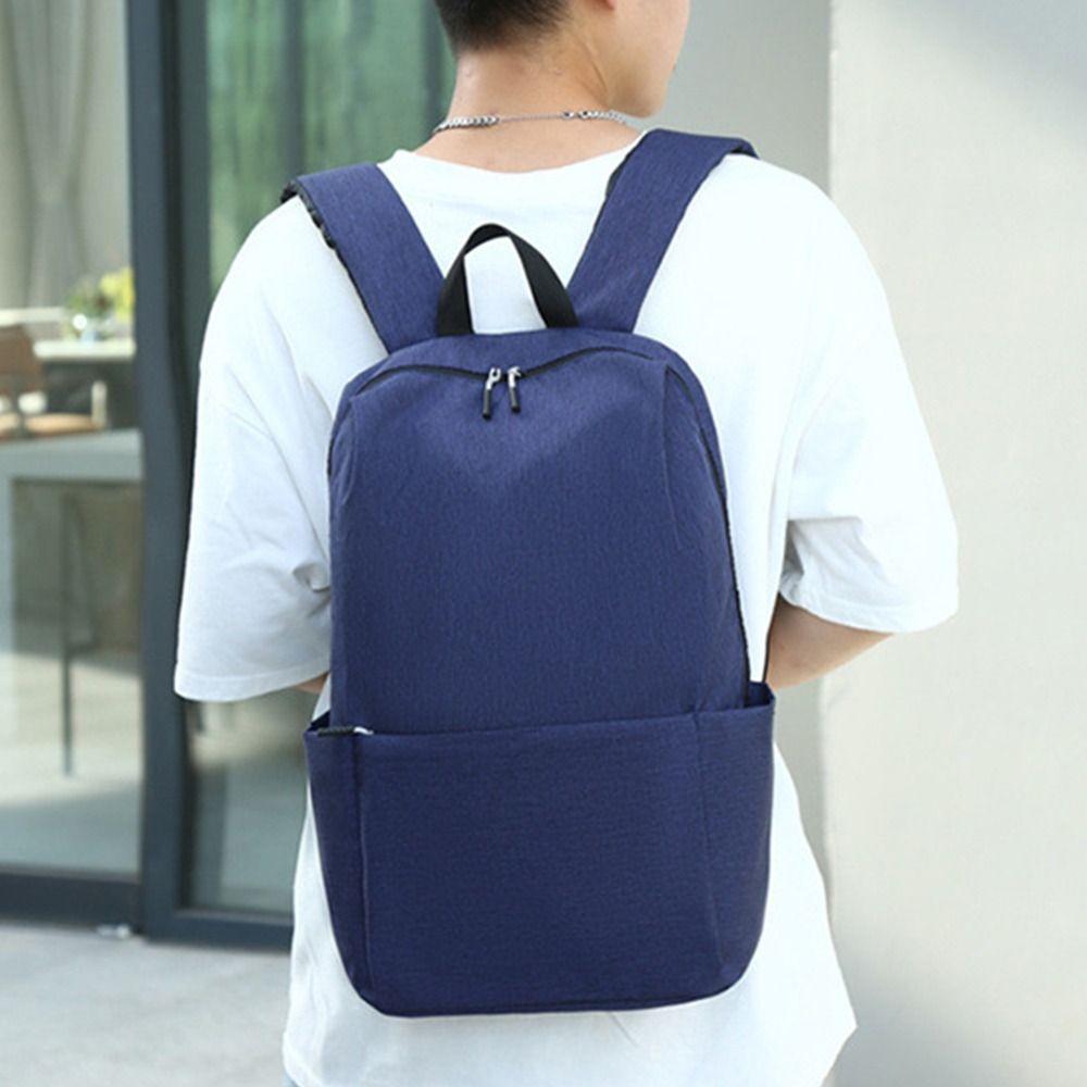 Handbag Canvas Students School Bags Solid Color Backpack Girls Shoulder Bags Women Laptop Backpacks