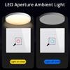 Glass Wall Touch Switch EU UK Standard 16a Socket Large Panel Wall Light Single Live Line White Switch USB TypeC Socket 110v250v