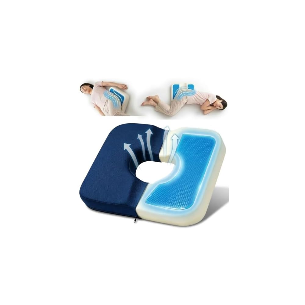 Chair cushion, memory foam, prevents buttock pain, coccyx, and bedsores, suitable for elderly care