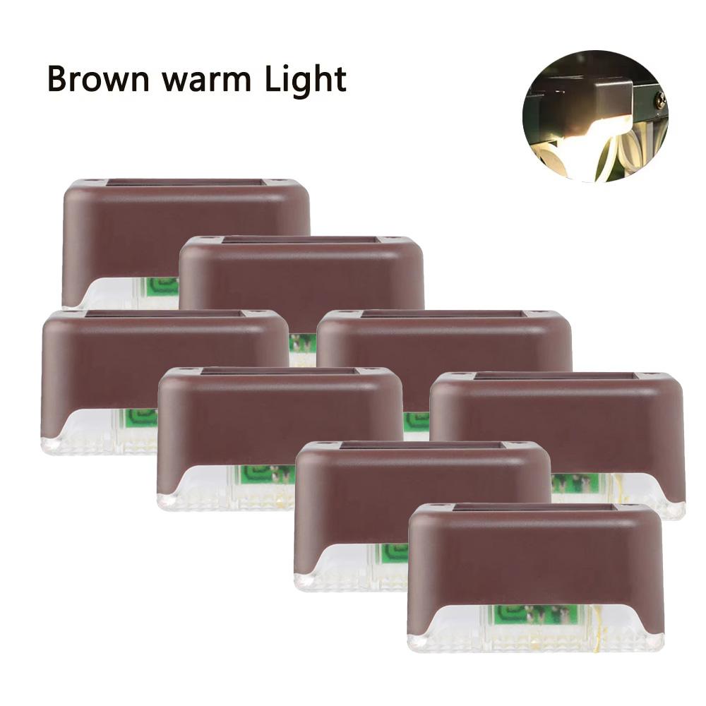 4/8Pack LED Solar Wall Lamp  Outdoor Waterproof Wall light Path Stair Garden Lights Balcony Light Decoration for Patio Stair Fence Light