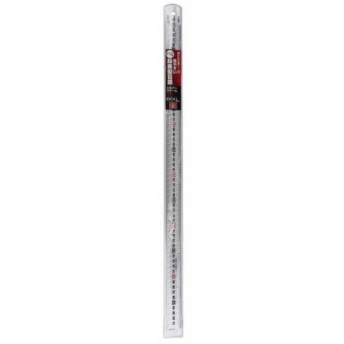 SK11 (ESK11) 60cm Ruler, JIS Class 1, FSV-600KD, Stepped Graduations, Made in Japan, Silver