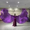 Dance Props Flag With Telescopic Sticks 140*140Cm Multiple Colors Belly Dance Semicircle Flags Performance Props Accessories