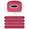 2025Car Tissue Box Holder Microfiber Leather Car Center Console Armrest Napkin Box Sun Visor Backseat Tissue Case with Fix Strap