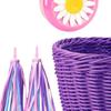 Kids Bicycle Basket Set with Melodious Bell, Front Handlebar Carrier