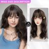 18 Zoll Wasser Curly Wave Pony Perücke Faser Synthetische Hitzebeständige Deep Wave Haar Natürliche Party oder Selfie Cosplay Party Koreanische Mode