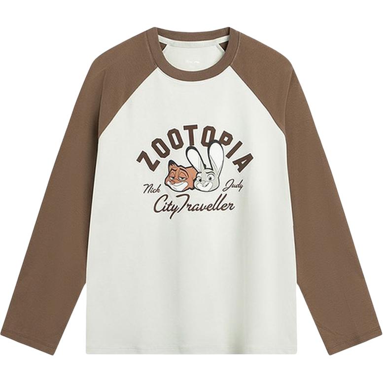 

Li-Ning Женская футболка с длинным рукавом и принтом букв в стиле колор-блок AHSVC14-1 S