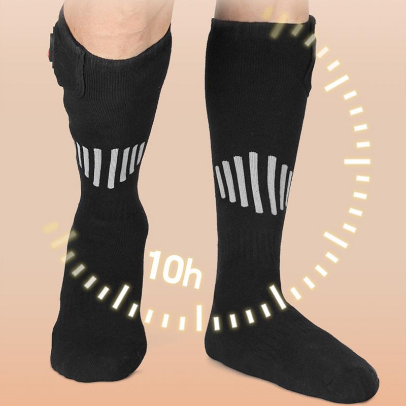 Heating Socks With Battery Box Washable Anti-Cold Men Thermal Heated Foot Warmer Outdoor Camping Ski Sports Wnter