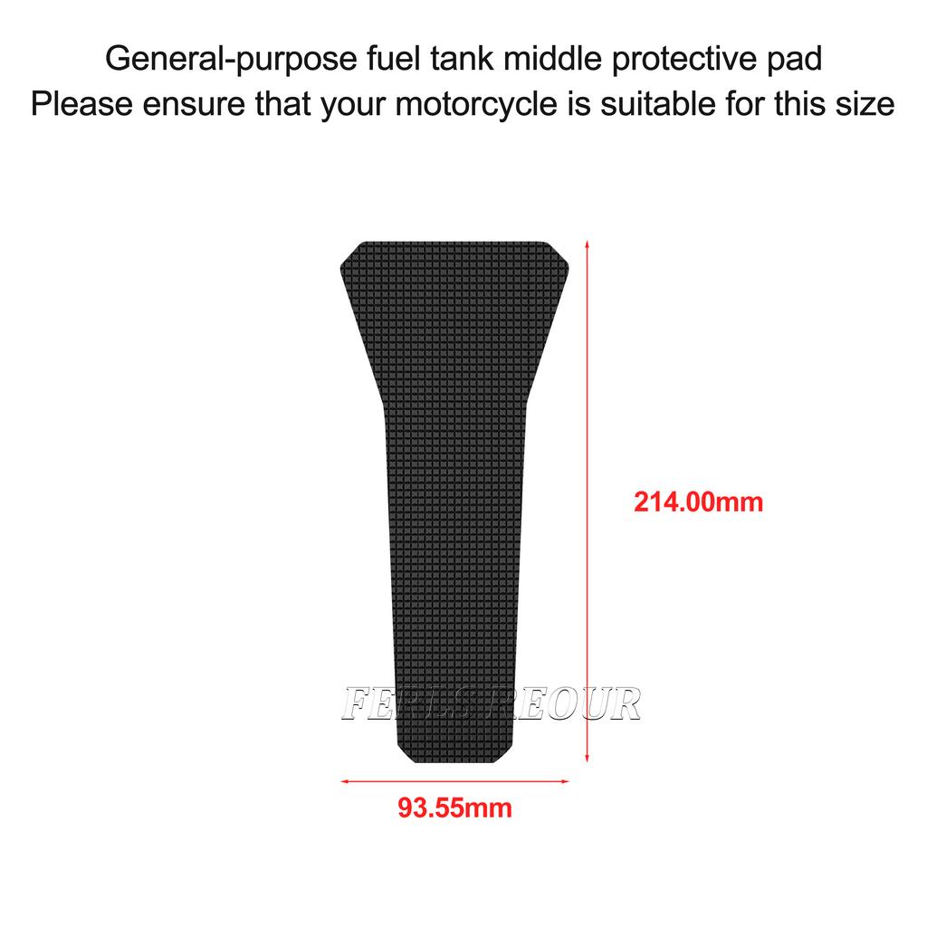 For YAMAHA MT-09 2021-2023 Rubber Motorcycle Tank Protector Anti Scratch Fuel Tank Pad Anti Slip Traction Grip Pad Decal