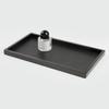 Rectangular Solid Wood Pallet Black Beige Leather Tray Home Soft Decoration Aroma Storage Tray Living Room Entryway Organizer