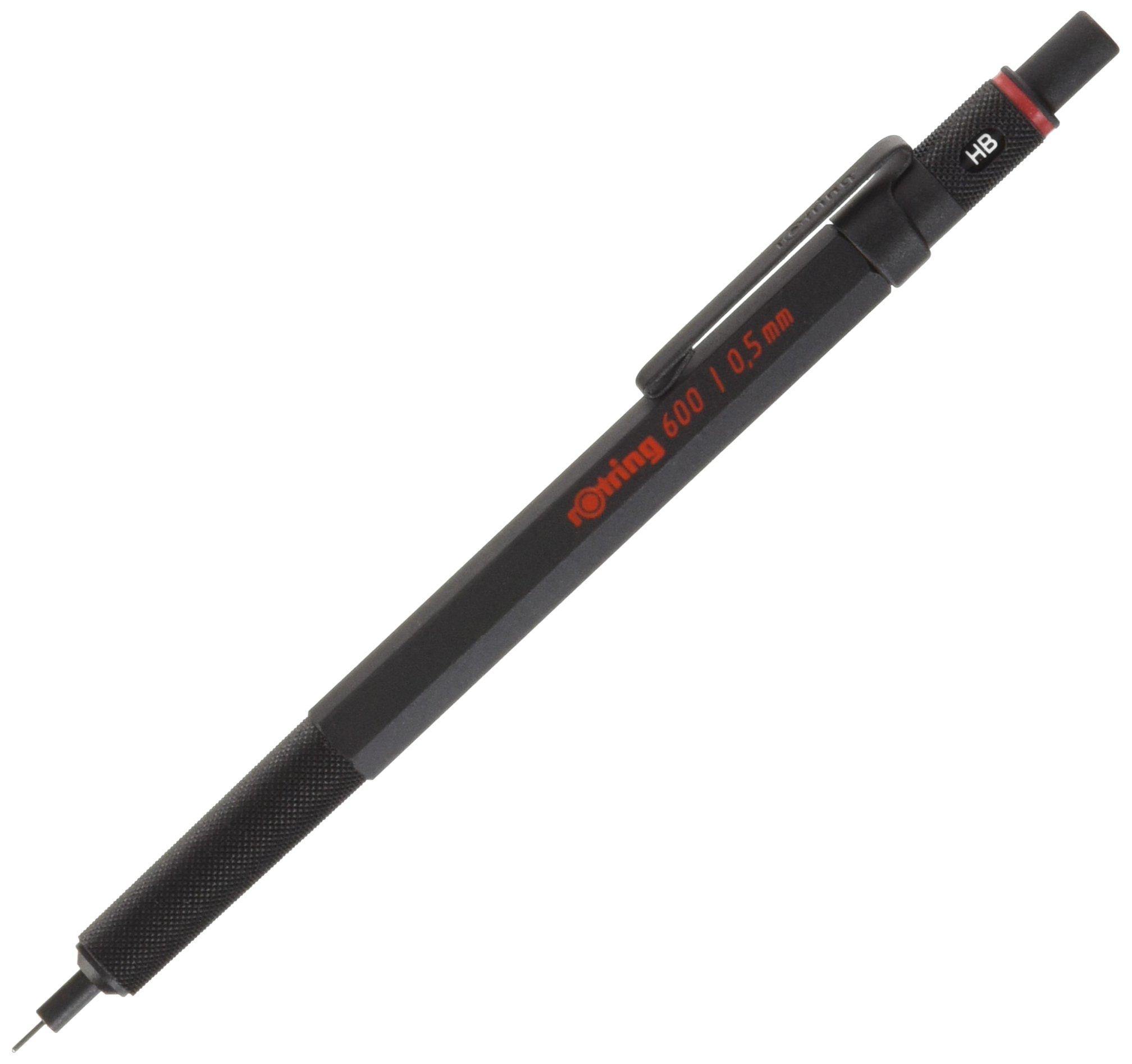 Rotring Чертежный Механический Карандаш Rotring Номер Модели 502605, 600/0.5 Черный, чёрный