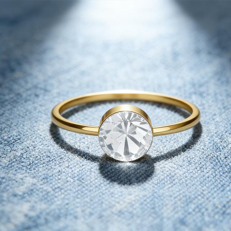 Simple Versatile Diamond Ring Delicate Ring Jewelry