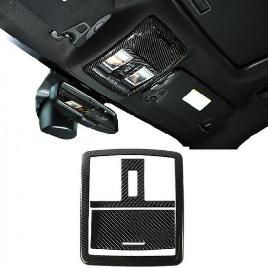 3x Autodach Leselicht Lampenabdeckung Zierleiste für Dodge Challenger 15+ Kohlefaser