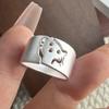 Xiaomi BF CLUB 925 Sterling Rings for Women Simple Geometric Handmade Irregular Retro Butterfly Cat Ring Allergy For Birthday Gift