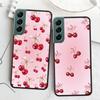 Cherry Bow Phone Case For Samsung A17 A14 A24 A34 A54 A03S A04S A13 A23 A33 A53 A70 A50S A30 A40 A51 A41 A20E A73 A71 A31 A21 A2