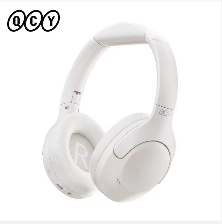 

QCY H3 Lite ANC Wireless/Wired Headphones Bluetooth 5.3 Foldable Over Ear Headset HIFI Sound 60H Playtime Earphones Dual Connect белый