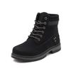 Women Lace‑Up Winter Ankle Boots Fleece Lined Warm Non‑Slip Low Heel Combat Booties Casual Outdoor Short Snow Boots