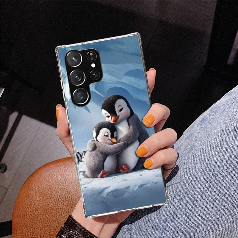 

Penguins Love At The North Pole Phnoe Case for Samsung Galaxy S26 S25 Edge S23 S24 Ultra S22 Plus S21 S20 FE Unique Cover Soft C Samsung S24