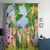 Cartoon Animals In The Forest Sheer Curtains For Bedroom Living Room Tulle Curtains For Kitchen Window Voile Curtains