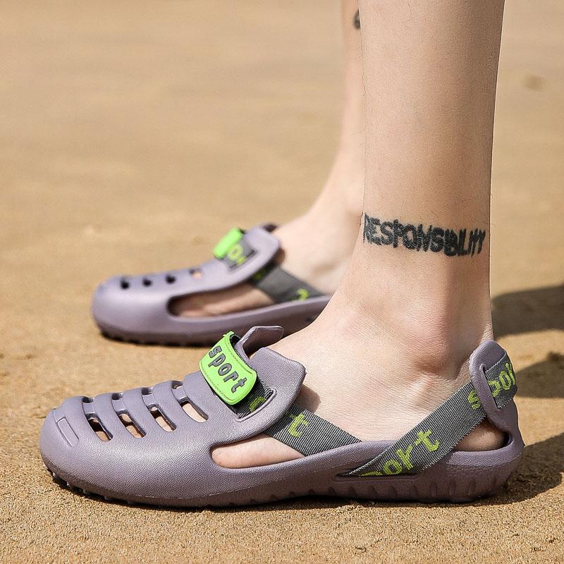 2024 New Men Sandals Summer Flip Flops Slippers Men Outdoor Beach Casual Shoes Male Sandals Water Shoes Sandalia Masculina