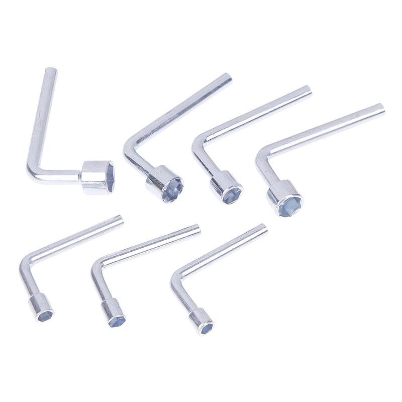 L-Shaped Socket Wrench Elbow 7-Shaped 6 7 8 10 12 13 14Mm Hex Key Hexagonal Mouth Steel Hand Tools Accessories