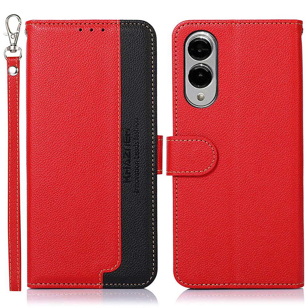 KHAZNEH For Samsung Galaxy S25 Edge Case RFID Blocking Wallet PU Leather Phone Cover