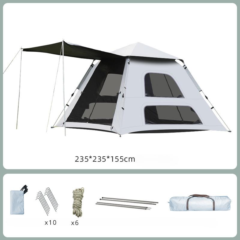Outdoor Panoramic Doors and Windows Camping Tent Automatic Quickly Open Sunscreen and Waterproof Park Tent