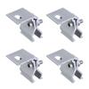 4pcs Solar Panel Mounting Clamps High Efficiency Clamps Corrosion Resistant Easy Installation Clamps for Roof Ground Use