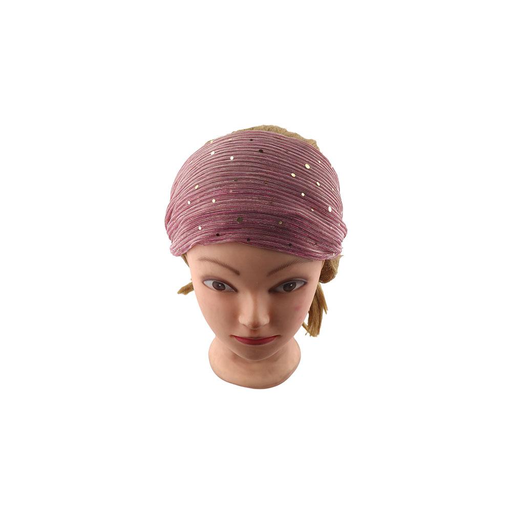 Shiny Cloth Cover the White Hair Women Headband Mesh Hairbands Sequin Hair Band Korean Headwear