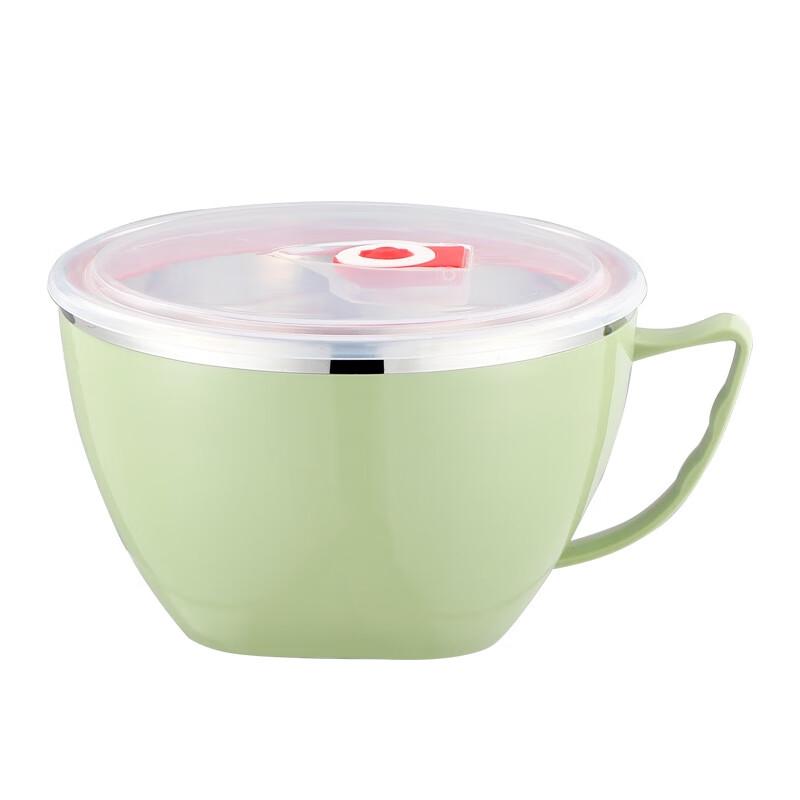304 Stainless Steel Instant Noodle Bowl with Lid and Handle