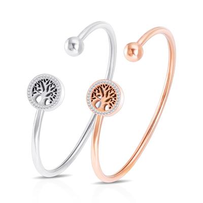Інкрустований цирконом Геометричний браслет Lucky Tree Crystal Жіночий браслет відкриття