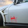 Cute Cat Car Stickers Creative Auto Whole Body Decals Waterproof Styling PVC Film Car Decoration Auto Exterior Accessories