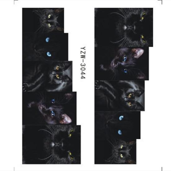 1pc 3D Nail Stickers Spring Summer Natural Flower Leaves Simulation Dried Flower Dragonfly Nail Applique Water Slides Decoration