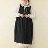 Herbst 2025 Floral Retro Layered Westenkleid - Schlankmachender, Locker Sitzender Midi-Cardigan