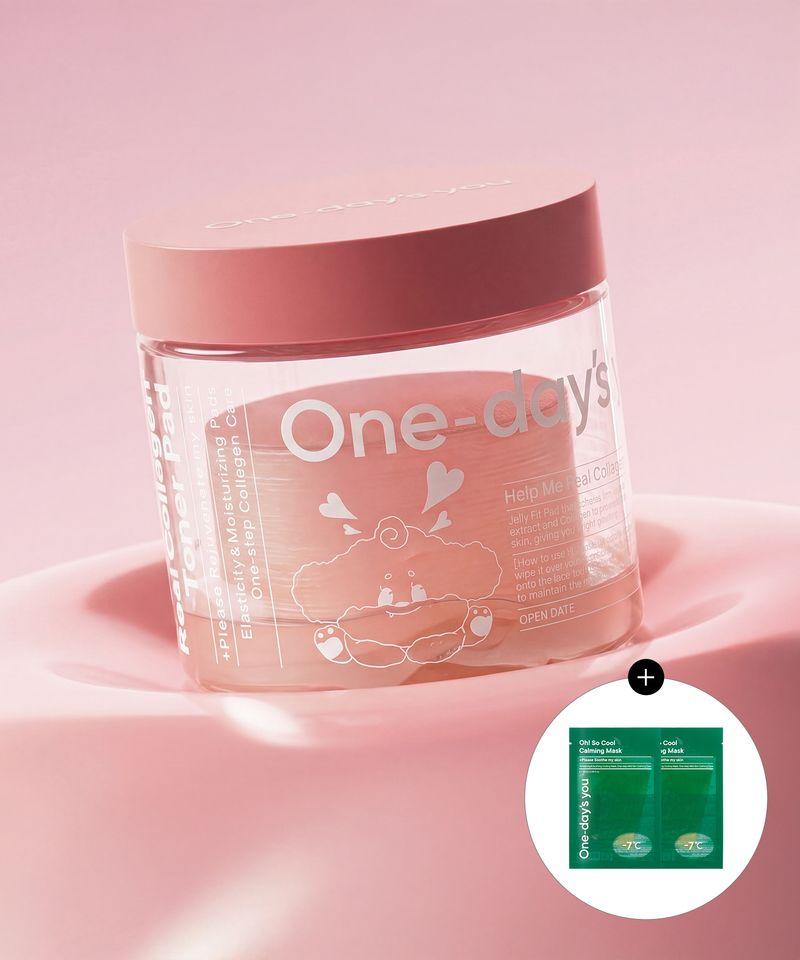 [Free Gift: 2 OrthoCool Mask Packs] Help Me Collagen Toning Pads x Bubble Soap 70 Sheets