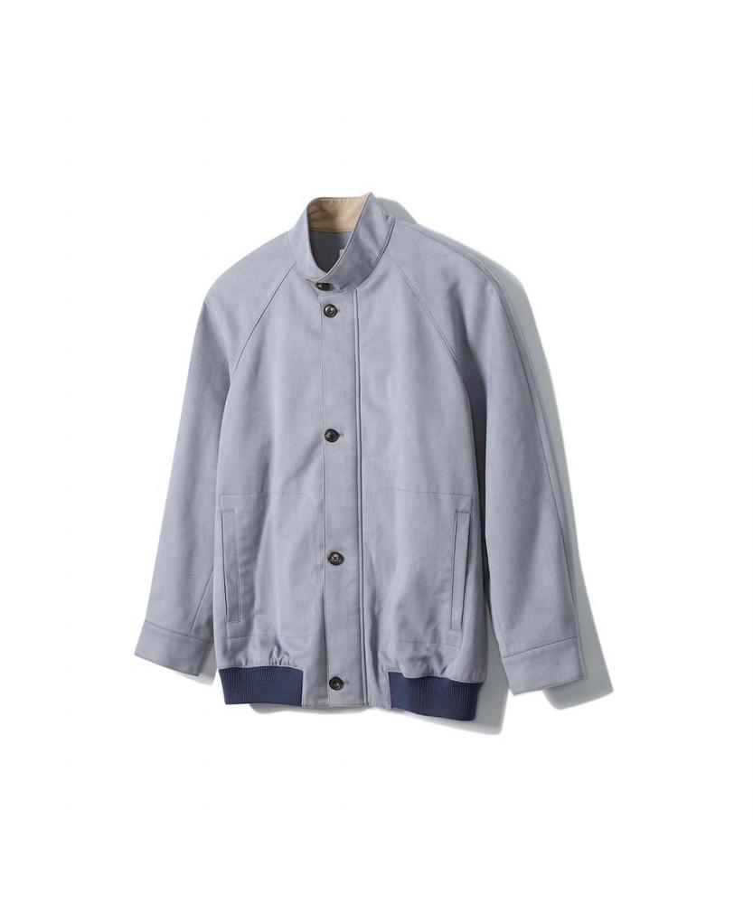 Notig Faux Suede Blouson Blue_Okg3Jpjf102B1