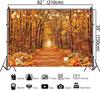 7x5Ft Fall Backdrops for Photography Autumn Thanksgiving Fall Banner