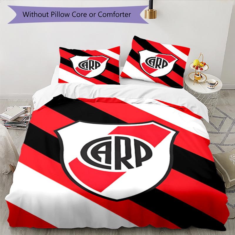 3pcs Football Team (31) Design Cover Set - HD Printed Bedding with 1 Cover and 2 Pillowcases - Perfect for Home and Dorm Decor