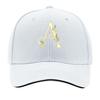 Elegant Botanical Letter A Monogram Sandwich Baseball Cap Sun Cap Outdoor Workouts Hat