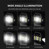 USB Rechargeable Flashlight Waterproof COB/LED Torch Light Portable Powerful Lantern Solar Light for Camping Hiking
